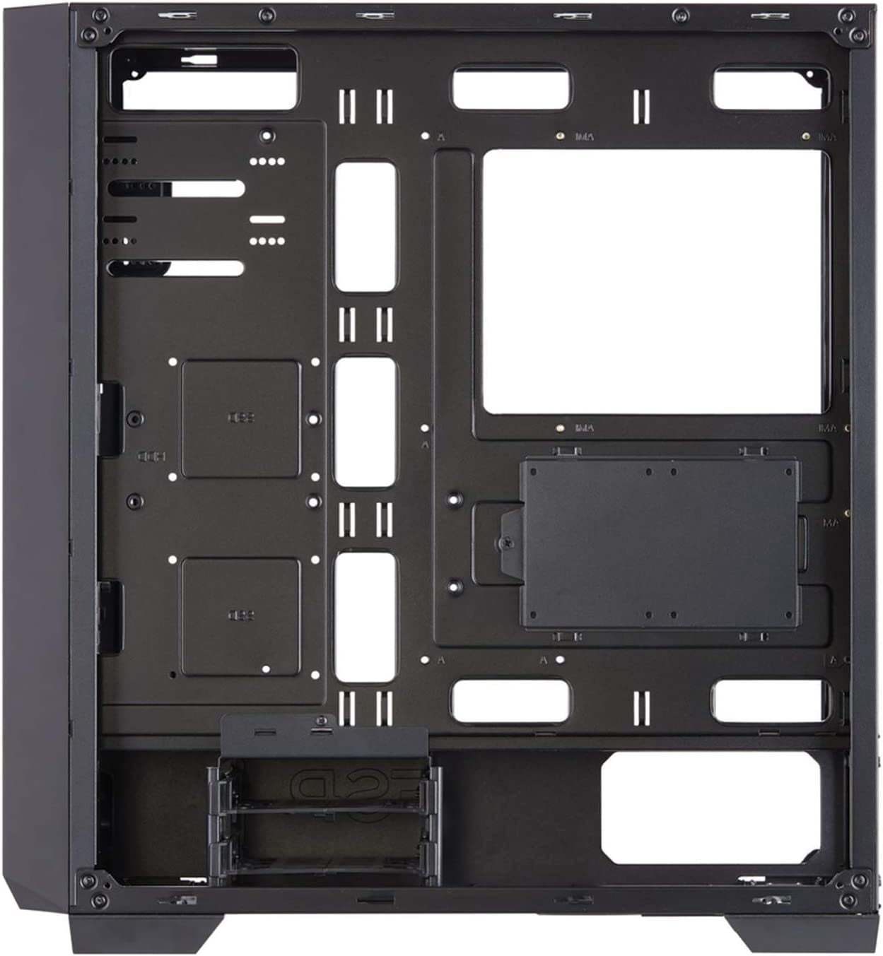FSP E-ATX Mid Tower PC Gaming Case with 2 Tempered Glass Panels, 4 Addressable RGB Fans, ASUS & MSI Motherboard Sync (CMT520 PLUS)