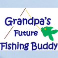 thumbnail image 2 of CafePress - Grandpa's Future Fishing Buddy Body Suit - Long Sleeve Cotton Baby Bodysuit, 2 of 4