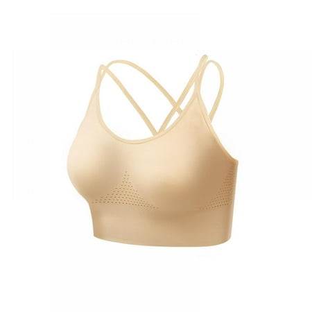 

Xmarks Women s Strappy Sports Bras Fitness Workout Padded Yoga Bra Criss Cross Back S-XL