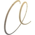 thumbnail image 1 of Unfinished Wood Letter O, Craft Alphabet 3'' Tall Wooden Letter Wall Décor, Bellany Script Font, 1 of 3