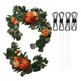 thumbnail image 1 of Decoraciones florales para bodas, 2 juegos de decoraciones florales para bodas, letreros de bienvenida para bodas, decoraciones florales, lo mejor en su clase, 1 of 12