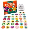 thumbnail image 1 of Juego de combinación de madera inspirado en Montessori para niños de 2 a 4 años - Juego de 36 tarjetas duraderas y resistentes a los arañazos que incluye bolsa de transporte - Juego de memoria para ni, 1 of 9