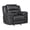 Black, variant on Lexicon Hazen Microfiber Rocker Reclining Chair in Dark brown