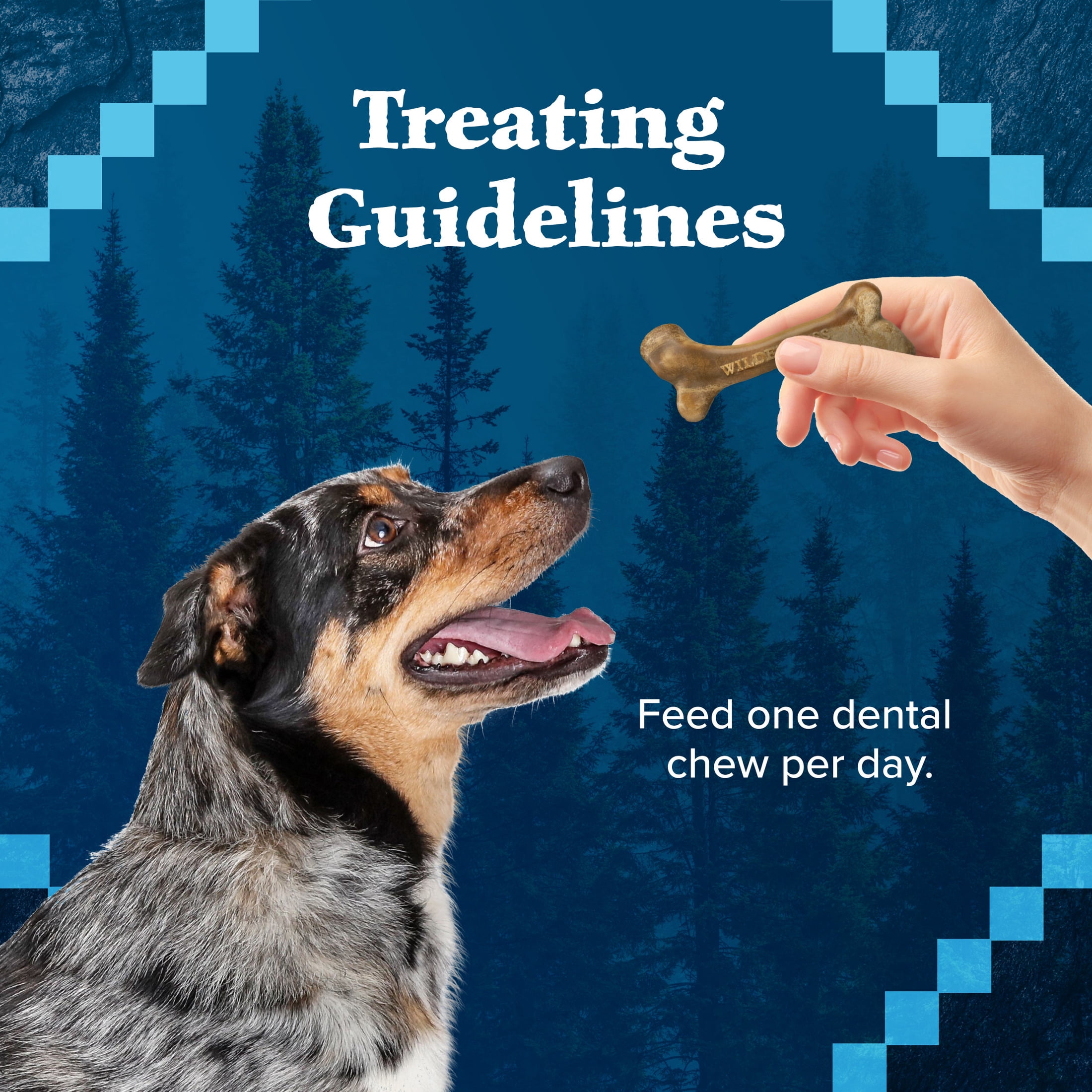 Blue Buffalo Wilderness Trail Treats Wild Bones, Large Dental Chews For Large Dogs, 10-oz.