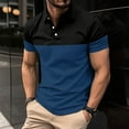 Hkibbfh Mens Golf Shirts Trendy Button Down Polo TShirts Comfy Short