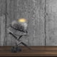 thumbnail image 5 of Lámpara de Mesa de Guerra, Estatua Hecha con Casco y Bayoneta de Soldado de La Segunda Guerra Mundial para Entusiastas Militares., 5 of 7