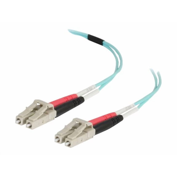 C2G 25m LC-LC 50/125 OM4 Duplex Multimode Fiber Cable - Aqua - Network cable - LC multi-mode (M) to LC multi-mode (M) - 25 m - 25 m - fiber optic - duplex - 50 / 125 micron - OM4 - aqua