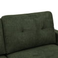 thumbnail image 4 of Green Mid-Century Loveseat - 67.7" Wide Tufted Sofa with Wooden Legs, 4 of 11