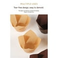 thumbnail image 6 of Tulip Cupcake Liners,Mini Cupcake Liners 50/100/200pcs, Unbleached  Parchment Paper Muffin Liners, Greaseproof Cupcake Wrappers , Parchment Baking Cups for Party, Christmas, 6 of 8