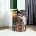 thumbnail image 6 of Yayeee Freestanding Laundry Hamper with Handle Collapsible Large Storage Basket for Clothes, Colorful Skeleton with Cloud, 6 of 7