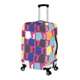 thumbnail image 2 of HELLHERO Colorful Cat Pattern Travel Baggage Guard Polyester Spandex Anti Aging Durable Luggage Cover for Adult, 2 of 7