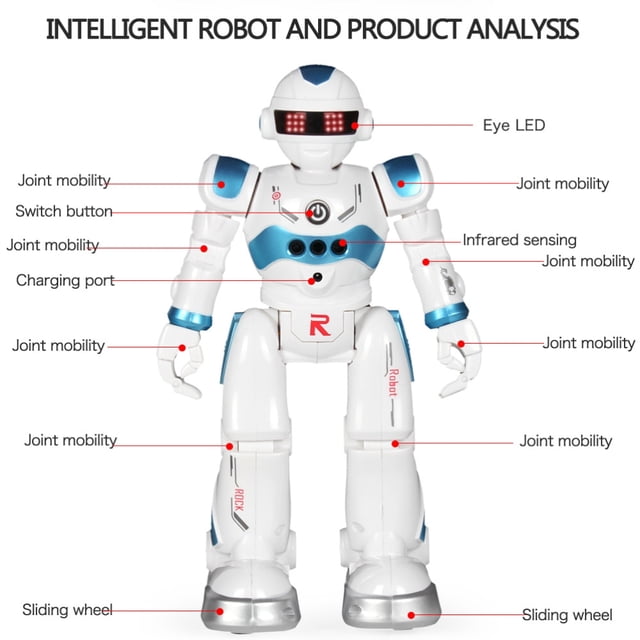 28CM Remote Control Robot for Control Robot Kids 2 Forward Modes RC Gesture Control Robot with Programming Intelligent Dancing Robot