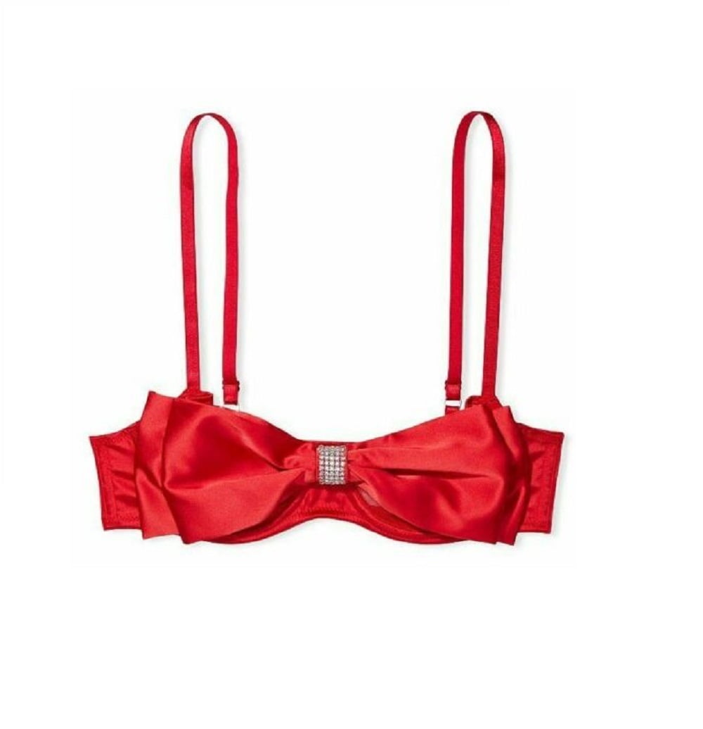 Victoria's Secret Front Closure Starburst Strappy Unlined Demi Bra 38DD RED  Size undefined - $35 New With Tags - From Heather