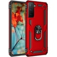 thumbnail image 6 of Entronix for Samsung Galaxy S22 Plus Heavy Duty Case with Rotating Ring Military Grade Protection with Shockproof Kickstand Cover for S22 Plus 5G 6.6 inch (Red), 6 of 7