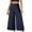 Blue, variant on WIZUTIZ Wide Leg Trousers Women Plus Size Plus Size Leisure Loose Wide Leg Palazzo Pants Elastic Spandex High Rise Full Length Palazzo Pants Solid Smocked with Pockets Pants for Ladies Gym Clubs Gray