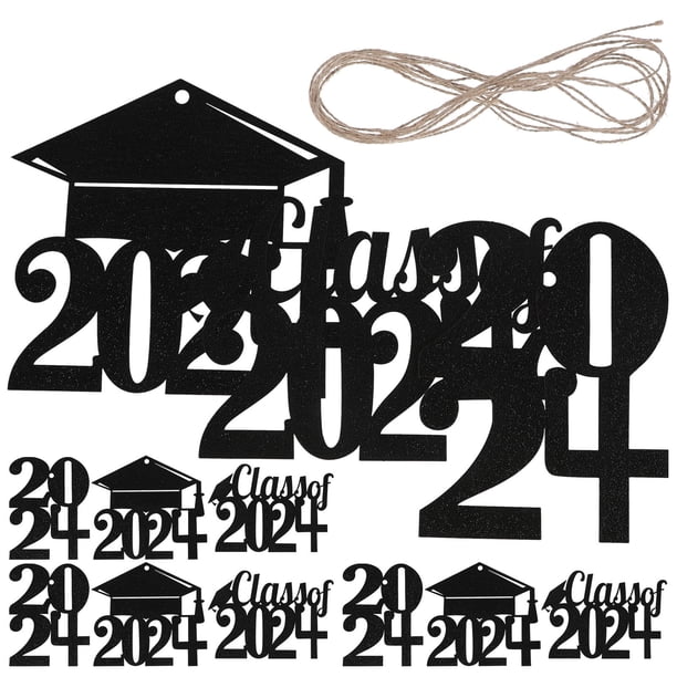 1 juego de recortes de graduación 2024 Centro de mesa de graduación 2024 Decoraciones para fiestas 2024