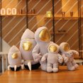 thumbnail image 3 of Muñeco de peluche de astronauta espacial, juguete de nave espacial única, almohada de peluche para niño, regalo de cumpleaños, 3 of 5