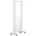 thumbnail image 4 of Oriental Furniture 5.75 ft Tall Clear Screen on Wheels White, 4 of 6