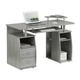 thumbnail image 2 of Techni Mobili Complete Computer Workstation Desk with Storage, Gray RTA-8211-GRY, 2 of 19
