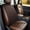 Coffee, variant on Car Seat Cover, DELESYS Anti-Slip Bottom Front Seat Cover Protector, Breathable Linen Driver Seat Protector Comfortable Front Cushion Pad for Most Vehicles