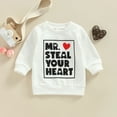 thumbnail image 3 of Gupgi Baby Valentine'S Day Pull-Over Filles Garçons Manches Longues Coeur Imprimé Sweat-Shirt Tops, 3 of 8