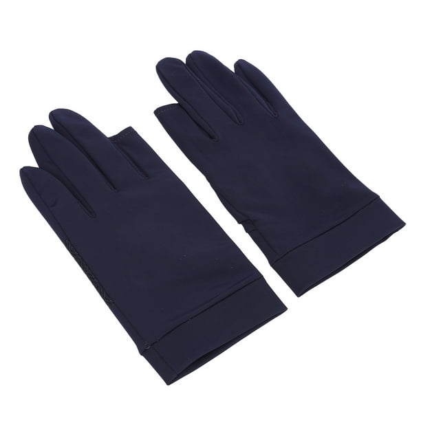 Summer Sunscreen Sun Protection Gloves Ice Silk Gloves Mittens Anti-UV  Gloves
