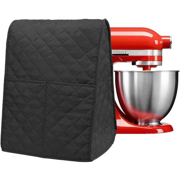 Mixer Cover,Stand Mixer Dust-proof Cover,with Organizer Bag for Kitchenaid, Sunbeam, Cuisinart,bowl-lift, Tilt-Head Stand Mixer(Black)