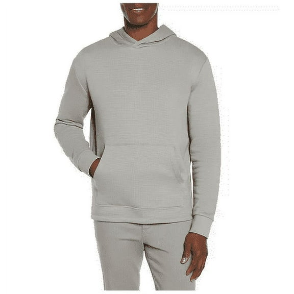Express Men's Textured Hoodie Drizzle L