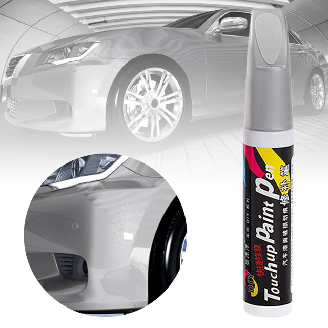 Car Up Paint Pen Kit Exact For White Black Red Silver Auto Paint Scratch & Chip For Most Wall Mending Agent with Sand Window Patch Patching Plaster 1 Concrete Filler for Holes Nail Hole Filler