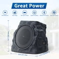 thumbnail image 3 of NiceBuy 2-Pack 8.1" Bluetooth Rock Speakers, Powerful Sound Solar Outdoor Wireless TWS Stereo Speaker with RGB Colorful LED Light for Indoor Outside Patio Garden, 3 of 8