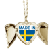 thumbnail image 1 of en suecia, país de amor Collar colgante en forma de melocotón con alas Unbranded M, 1 of 3