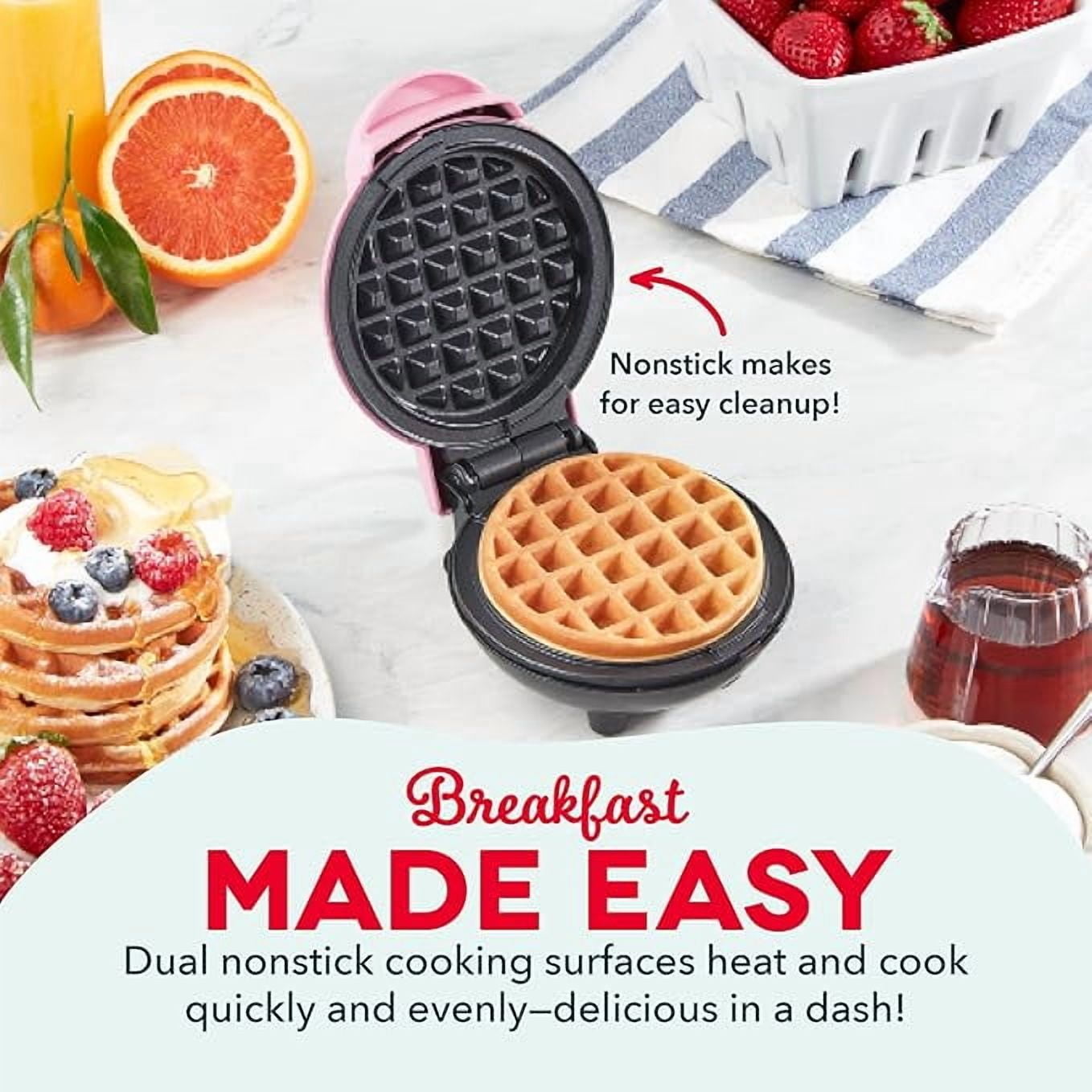 DASH FOR URBAN OUTFITTERS MINI WAFFLE MAKER NON STICK LIMITED 6" x 5" OLIVE GREEN