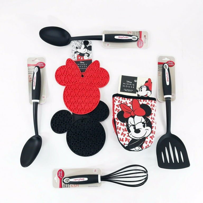 Disney Kitchen Gift Set! Silicon Trivets + Oven Mitts + Cooking Tools!  Mickey & Minnie Mouse Set with Gift Box! 