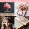 thumbnail image 6 of Dried Babys Breath Flowers Pink Gypsophila Bunches Bulk 50 Pcs Preserved Dried Flowers Long Lasting Flowers for Crafts Album Frame Greeting Card Photo Props Wedding Decor,5 inch/13 cm, 6 of 8