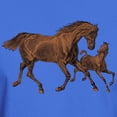 thumbnail image 3 of CafePress - Chestnut Mare And Foal Dark T Shirt - Men's Classic Graphic Cotton T-Shirt, 3 of 4