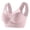 Pink, variant on IQOGKRN Plus Size Anti Sagging Bras for Women Seamless No Underwire Comfortable Push Up Wireless Bra Mesh Padded Smoothing Bras Beige L