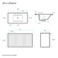 thumbnail image 2 of Classe 48" Wall-Mounted Bathroom Vanity in Natural Oak with Black 3-Hole Widespread Sink Top, 2 of 5