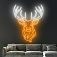 thumbnail image 3 of Handmadetneonsign Deer Neon Sign, Deer Neon Led Light Wall Art Decor, Deer Wild Animal Wall Decor, 3 of 4