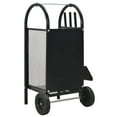 thumbnail image 4 of vidaXL Firewood Cart Black 11.8"x13.8"x31.9" Steel, 4 of 9
