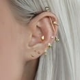 thumbnail image 3 of Plain Bead Flat Back Stud Earrings, 3 of 5