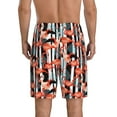 thumbnail image 3 of Kdxio Cool Flamingo Print Mens Sleep Shorts Bottoms Soft Comfy Pajama Wear Pants with Drawstring Pockets, 3 of 7