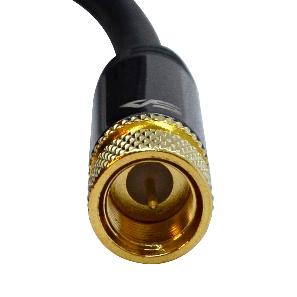 Seismic Audio 10 Foot Digital Audio Video Coaxial Cable - Premium Coax AV Cord F Type Male Pin - SA-DCAVC01-10