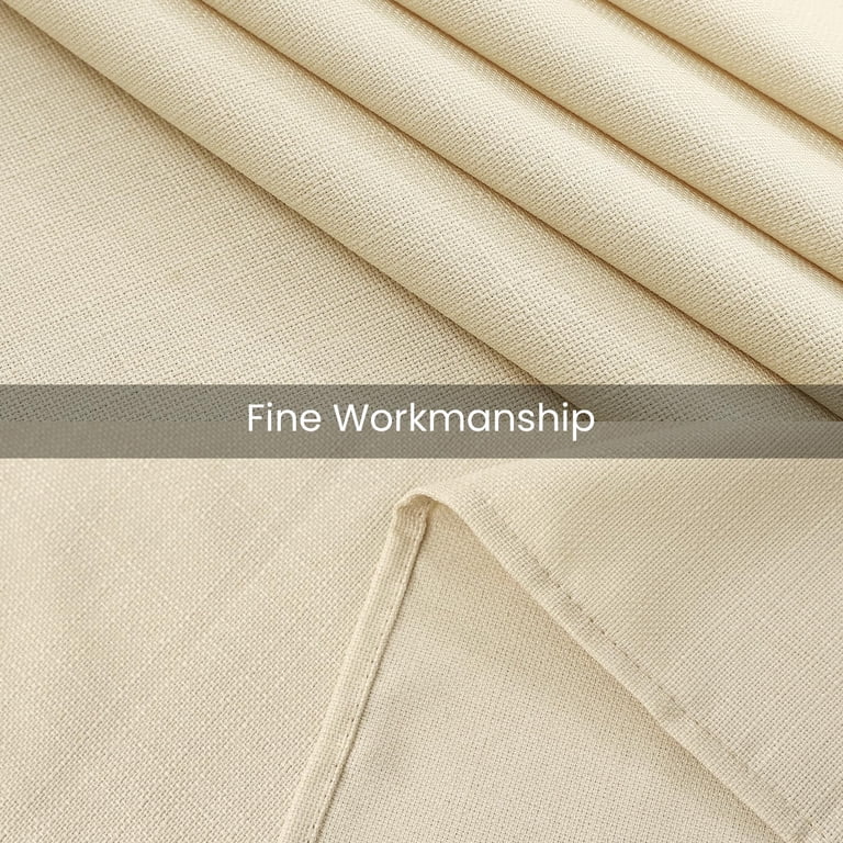 Smiry Linen Tablecloth, Waterproof Stain Resistant, 52x70 photo 3