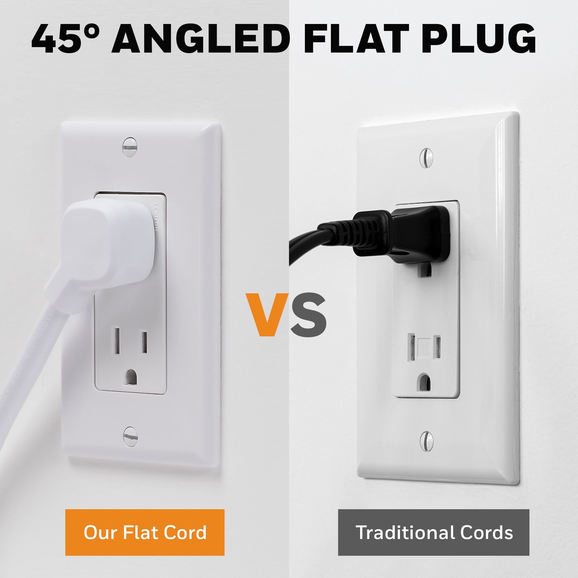 Honeywell Power Cube Surge Protector with 3 AC Outlets and 2 USB Ports, 4ft Fabric Cord, White