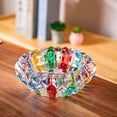 thumbnail image 4 of Crystal Colorful Ashtray, Cigar Cigarettes Ash Tray Holder Home Office Desktop Tabletop Decoration (5.5"), 4 of 6
