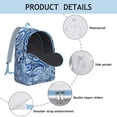 thumbnail image 4 of Bohemian Chic Backpack Unisex, Spacious Boho Bookbag with Multiple Pockets, Durable Daypack for College High School, Work Travel Vacation, Excellent Gift Choice, 4 of 5