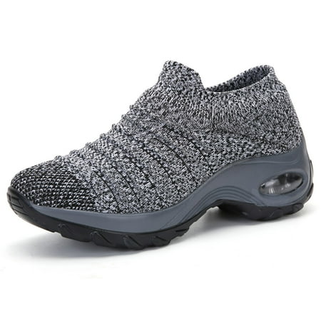 

Lopsie Slip On Sneaker Womens Walking Sneakers Air Cushion Platform Non Slip Running Shoes Dance Shoes