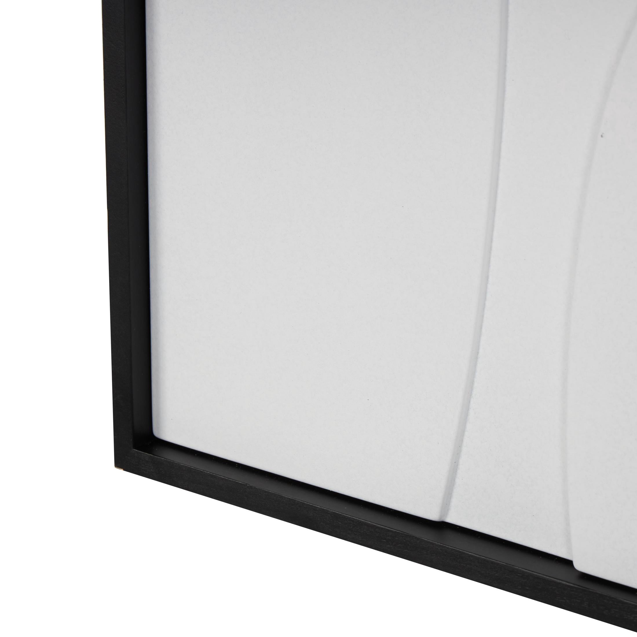 26" x 31" Geometric Framed Wall Art with Black Wooden Frame, by DecMode