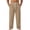 AH08-Khaki, variant on Mens Pajama Pants - Elastic Drawstring Waist Wide Leg Pants Soft Sleep Bottoms For Home Lounge Navy S