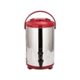 thumbnail image 1 of Wosthever Barriles aislantes de acero inoxidable de gran capacidad para almacenamiento de té imprescindibles para los amantes del té Teteras cubierta roja de acero, 1 of 6